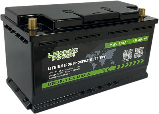 DIN L4 L5 12V 100Ah 120Ah Lifepo4 LFP Bluetooth Uygulaması Lityum demir Pil paketiGüneş Enerjisi Depolama için
