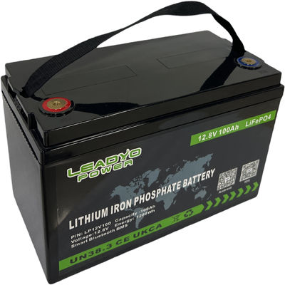 Şarj Edilebilir BMS Lityum İyon Pil 12v 100Ah LiFePO4 Marine & RV için Bluetooth'lu Derin Döngü Pilleri