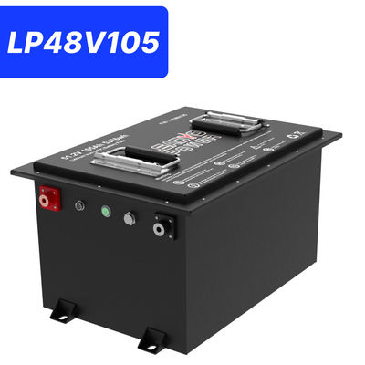 satın al 48V 105Ah 51.2V LiFePO4 Golf Arabası Pil, 250A BMS, 4000+ Dönüm Lityum Pil, Max 12.8kW Güç çevrimiçi üretim