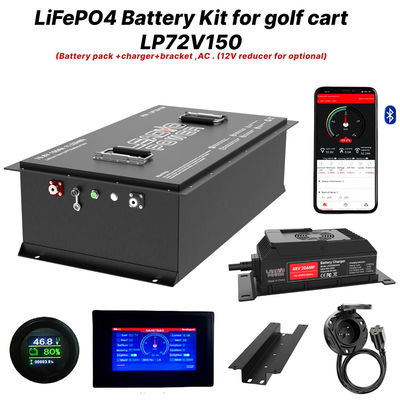 satın al 72V 150Ah 76.8V LiFePO4 Golf Arabası Pil Değiştirme Paketi 5 Yıllık Garanti çevrimiçi üretim