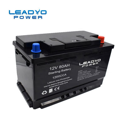 Lifepo4 12 Volt Lityum İyon Araba Aküsü Hafif 80ah 1200 Soğuk Marş Amperi Aküsü