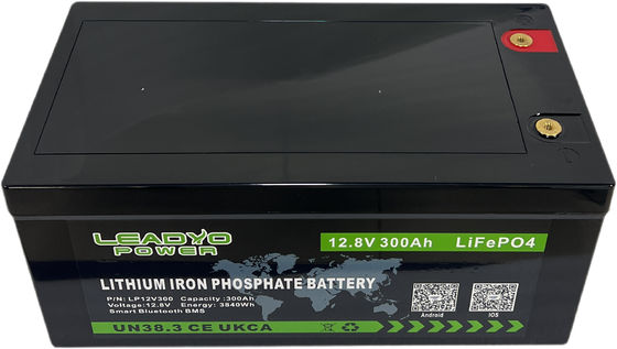 İyi fiyat Akıllı Bluetooth 12.8V LiFePO4 Bataryası 12V 300Ah IP66 ABS hali ile şarj edilebilir piller çevrimiçi