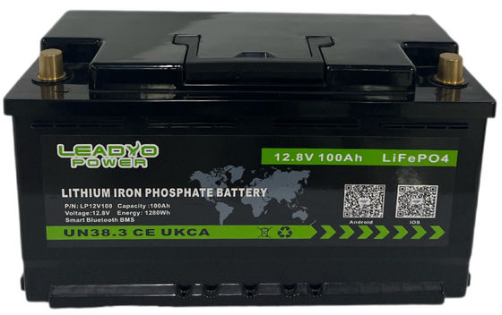 L4 L5 12.8V 100Ah LiFePO4 Bataryası RV Camper Van için CE/UN38.3/MSDS Sertifikaları