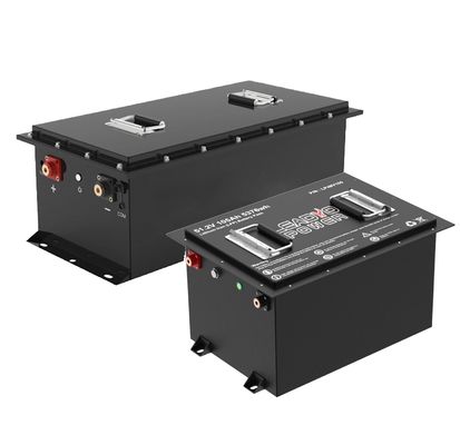 İyi fiyat Akıllı CANBUS RS485 LiFePO4 Golf Arabası 48V 51.2V 150Ah Lityum Demir LFP Pilleri LCD LED Ekran / Şarj cihazıyla çevrimiçi